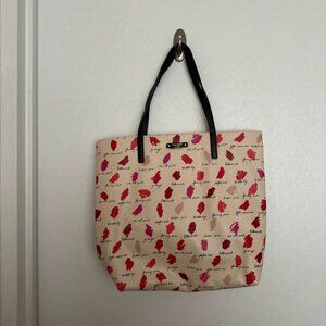 NWOT Kate Spade Bon Shopper Lipstick Swatch Tote